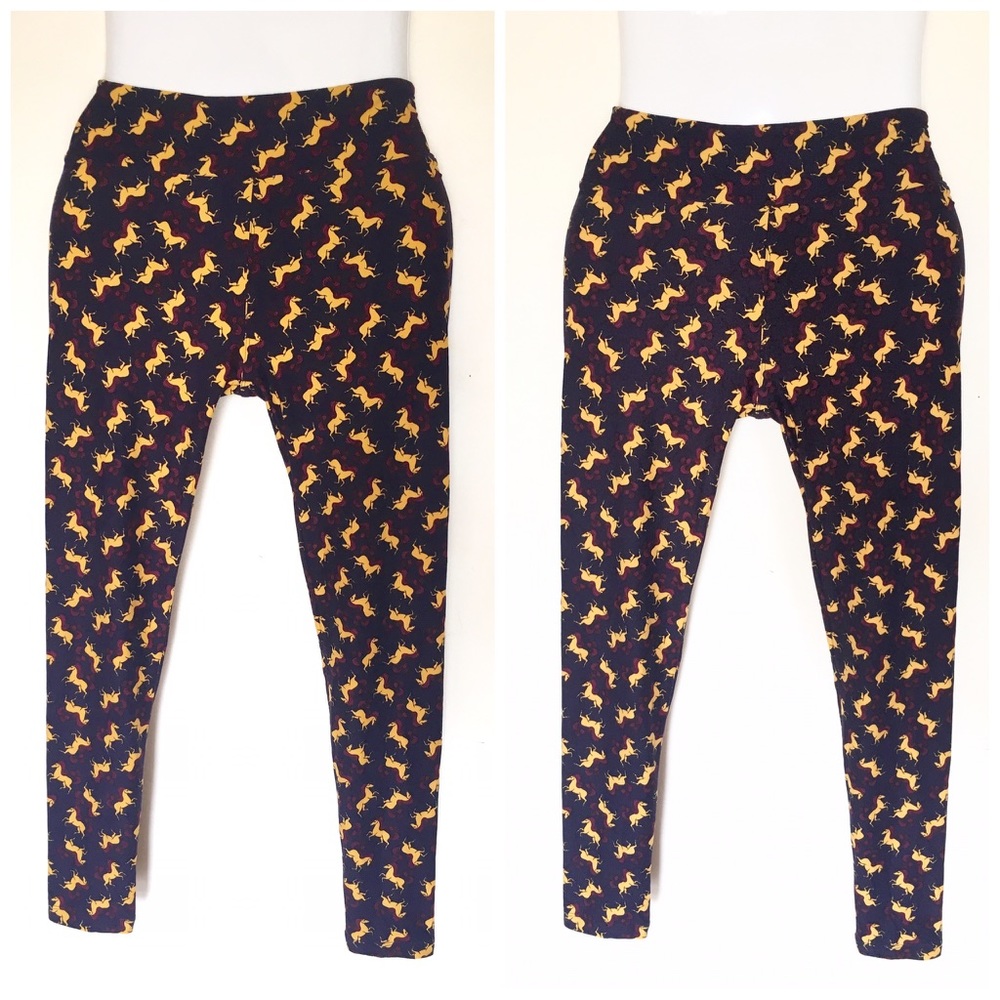 Lularoe Women's Unicorn Multicolor Os Leggings - image 1